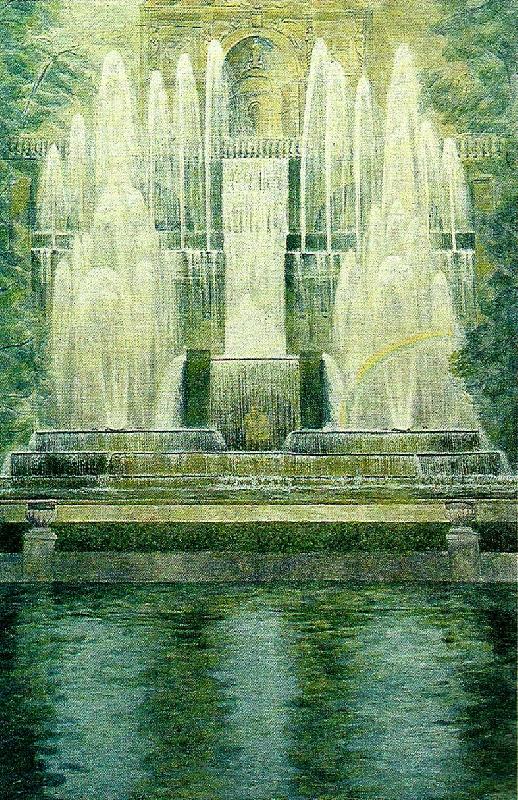 piero ligorio neptunbrunnen i parken oil painting image